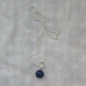 Lapis Lazuli And Silver Necklace